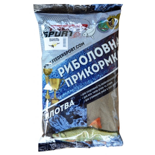 Прикормка для рыбной ловли, Feeder Sport Плотва, 1кг, вкус Ваниль
